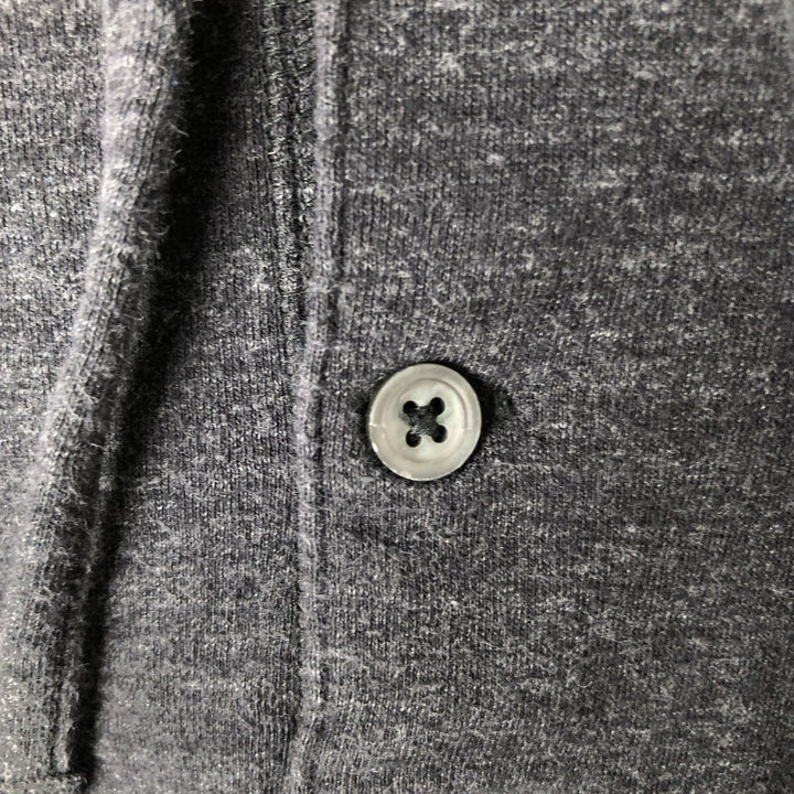 Ralph Lauren POLO RALPH LAUREN Hooded Long-Sleeve T-Shirt (Men's Size M) cotton black type Vintage Second Hand