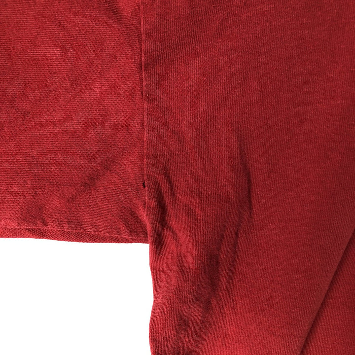 Nike NIKE Long T-shirt Long T Men's XL equivalent cotton red type Vintage Second Hand