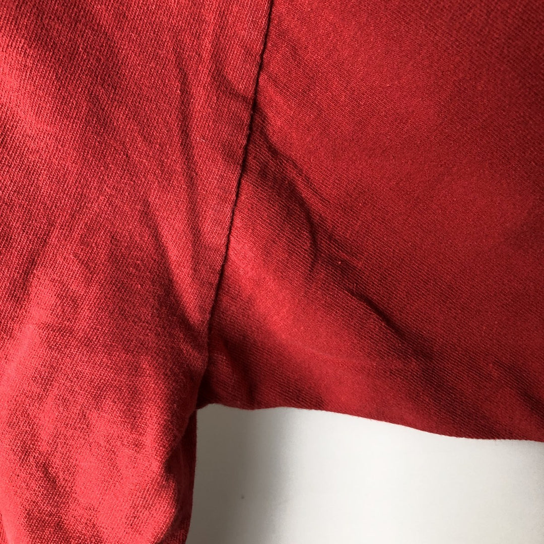 Nike NIKE Long T-shirt Long T Men's XL equivalent cotton red type Vintage Second Hand