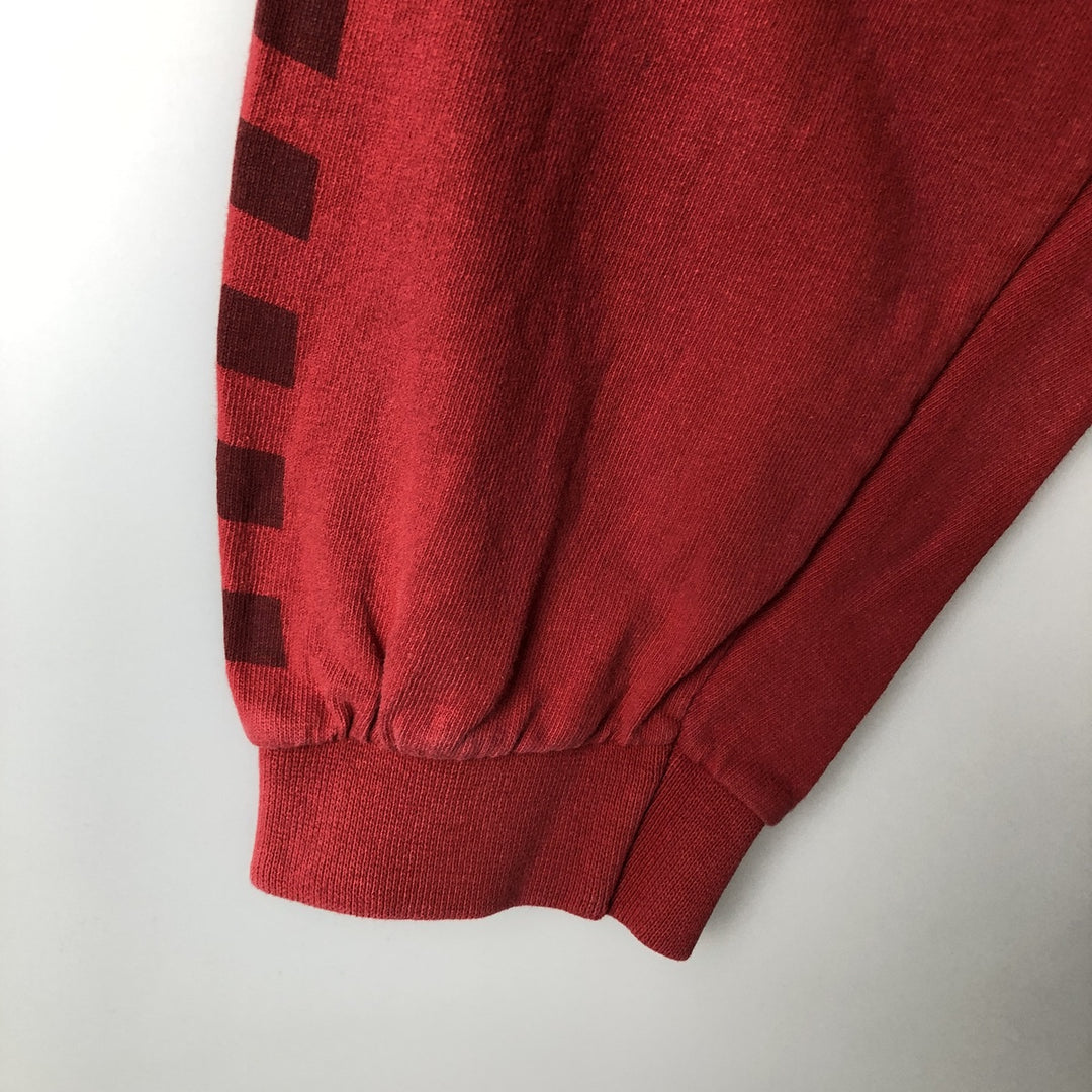 Nike NIKE Long T-shirt Long T Men's XL equivalent cotton red type Vintage Second Hand