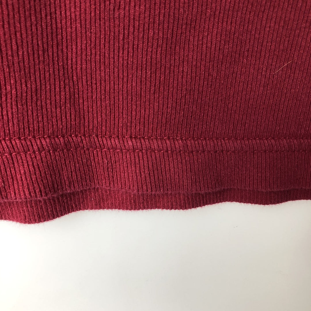 Ralph Lauren CHAPS V-neck long T-shirt, men's XL size cotton red type Vintage Second Hand