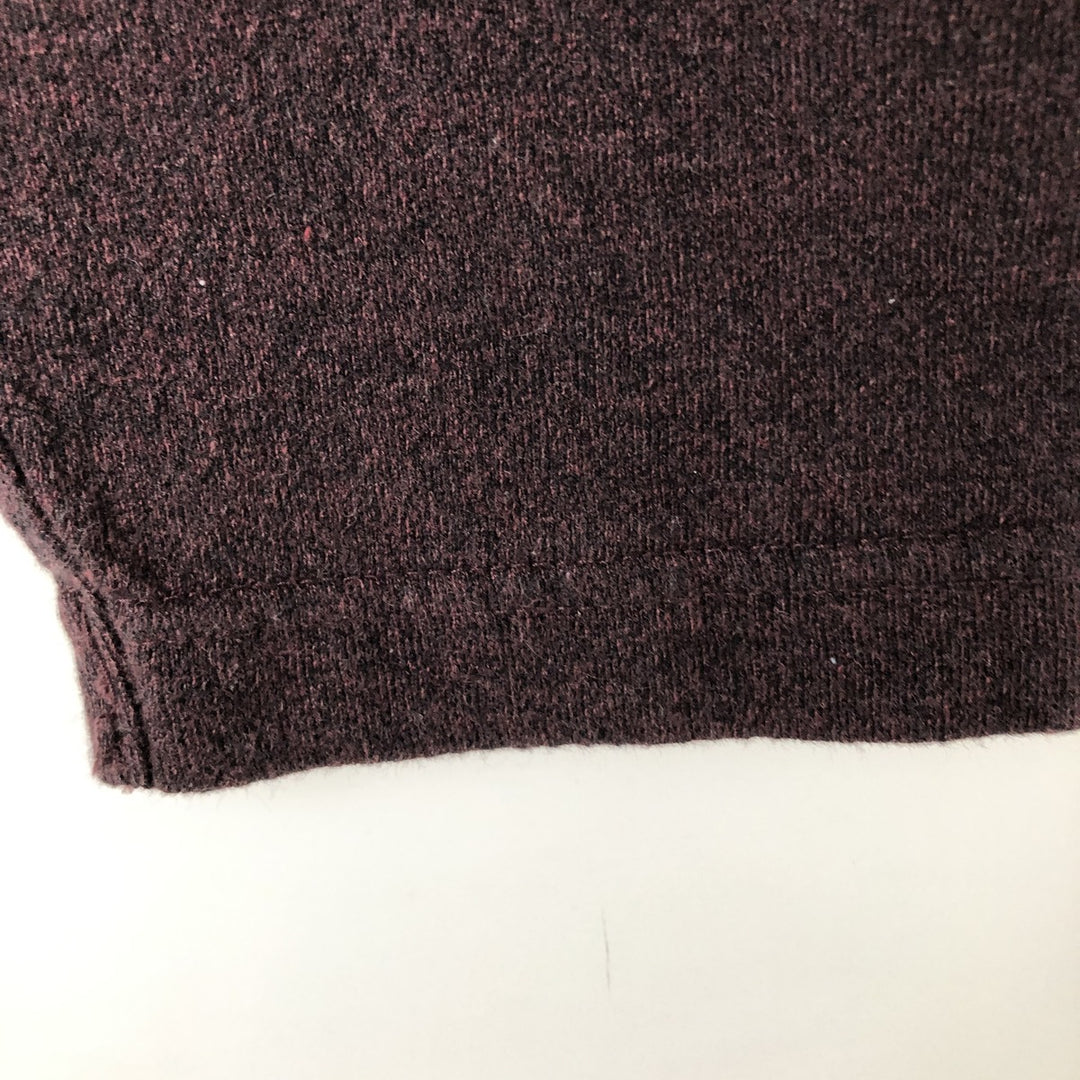 Ralph Lauren CHAPS V-neck Long-Sleeve T-Shirt (Men's Size M) cotton brown type Vintage Second Hand