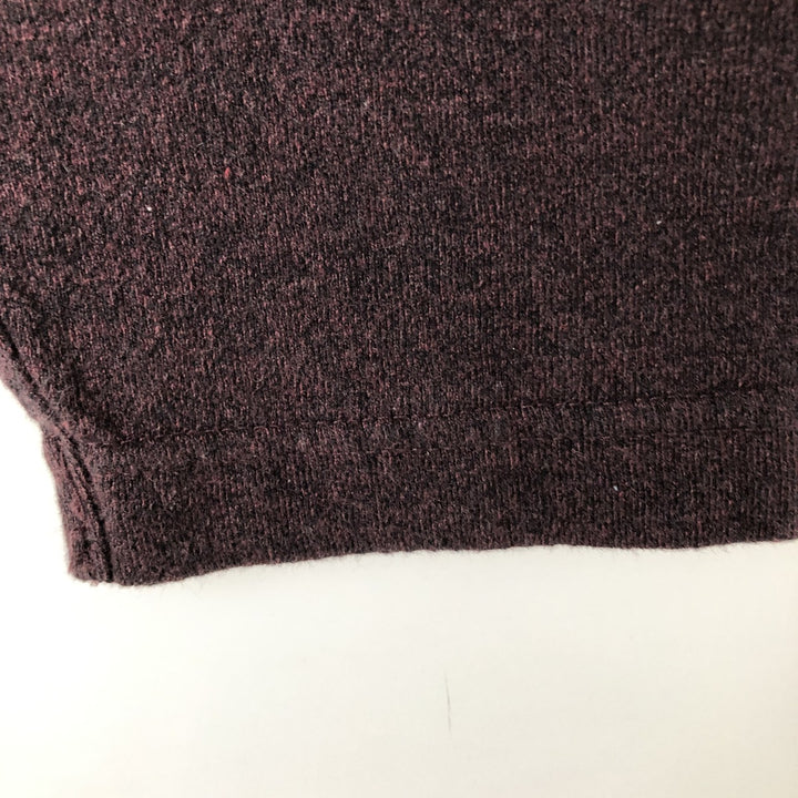 Ralph Lauren CHAPS V-neck Long-Sleeve T-Shirt (Men's Size M) cotton brown type Vintage Second Hand