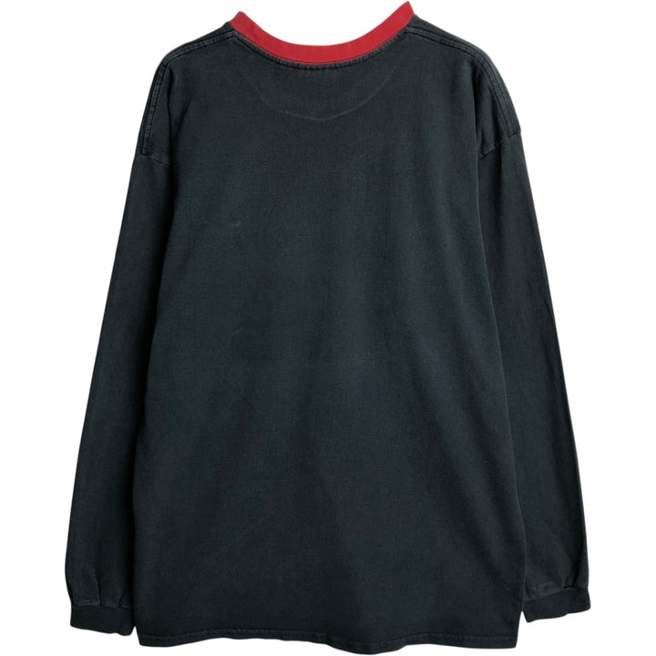 90s-00'S Nike Long-Sleeve T-Shirt (Men's XL equivalent) cotton black type Vintage Second Hand