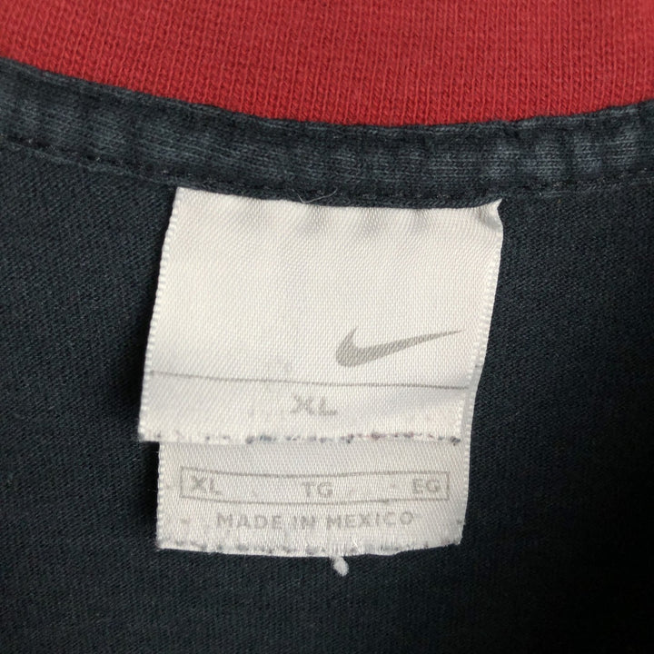 90s-00'S Nike Long-Sleeve T-Shirt (Men's XL equivalent) cotton black type Vintage Second Hand
