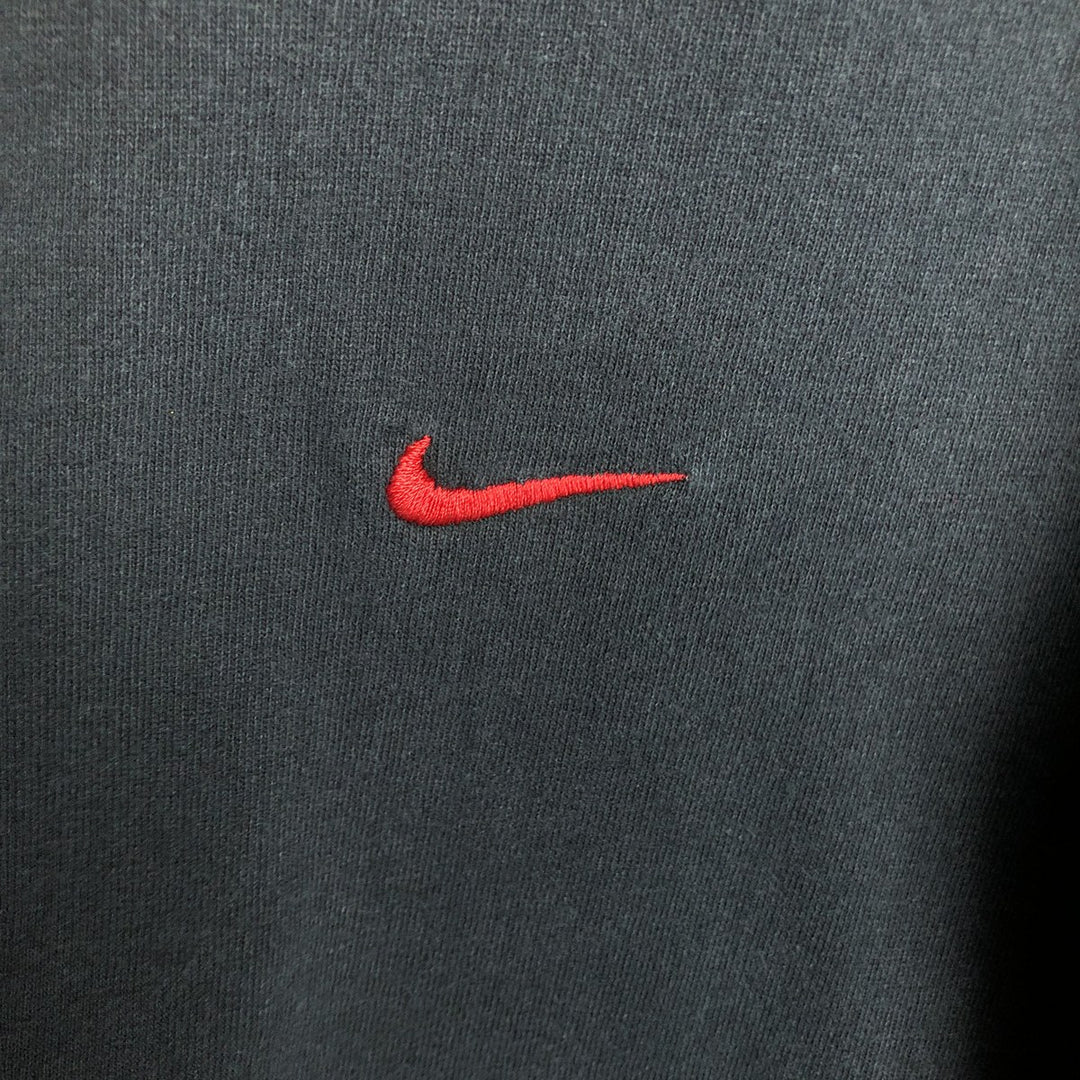 90s-00'S Nike Long-Sleeve T-Shirt (Men's XL equivalent) cotton black type Vintage Second Hand