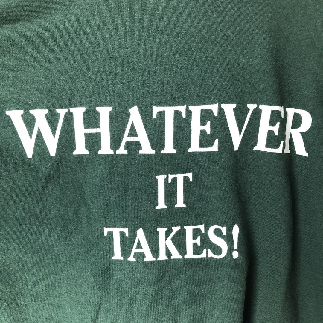 90'S Fruit of the Loom Best Long Sleeve T-Shirt, Made in USA, Men's XL, Vintage cotton green type Vintage Second Hand