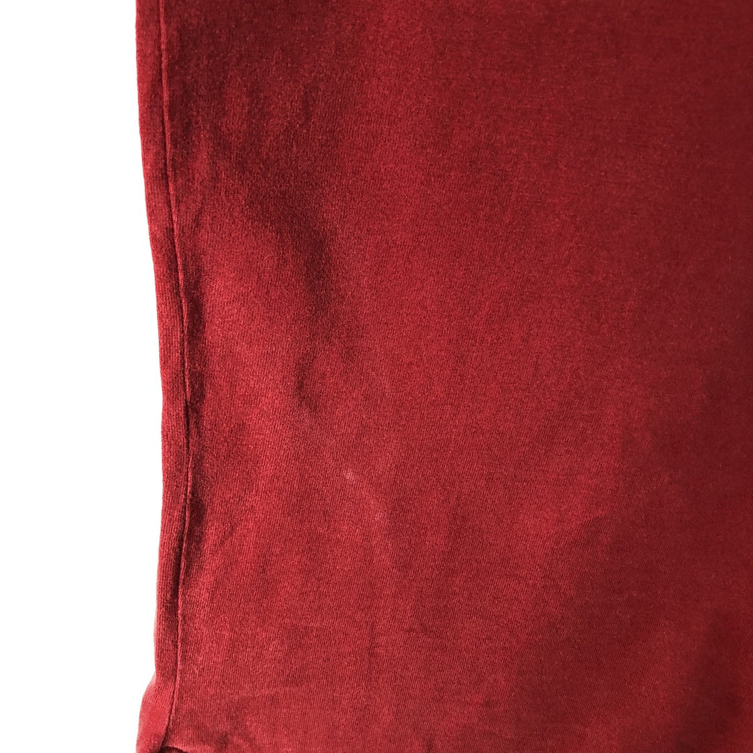 Ralph Lauren Polo Jeans Company long-sleeved T-shirt, men's size L cotton red type Vintage Second Hand