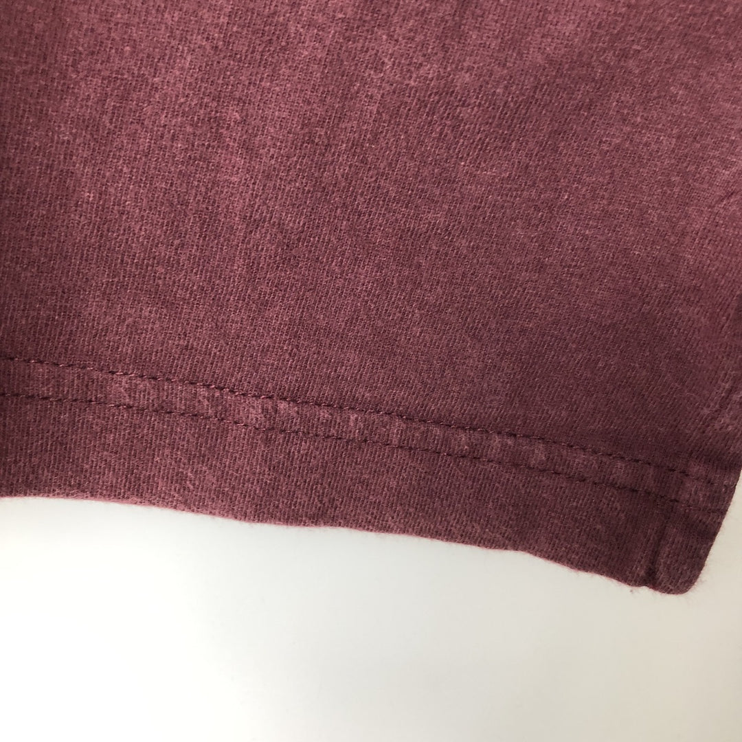 Timberland WEATHERGEAR Long-Sleeve T-Shirt (Men's Size S) cotton red type reddish brown Vintage Second Hand