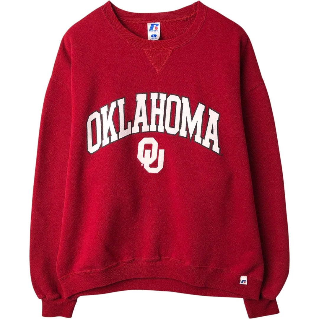 Russell College Sweatshirt, Men's Size L cotton red type Vintage Second Hand