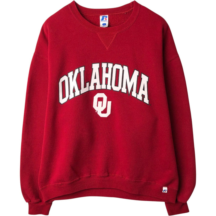 Russell College Sweatshirt, Men's Size L cotton red type Vintage Second Hand