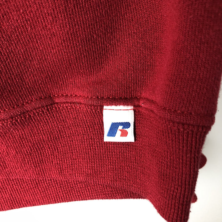 Russell College Sweatshirt, Men's Size L cotton red type Vintage Second Hand