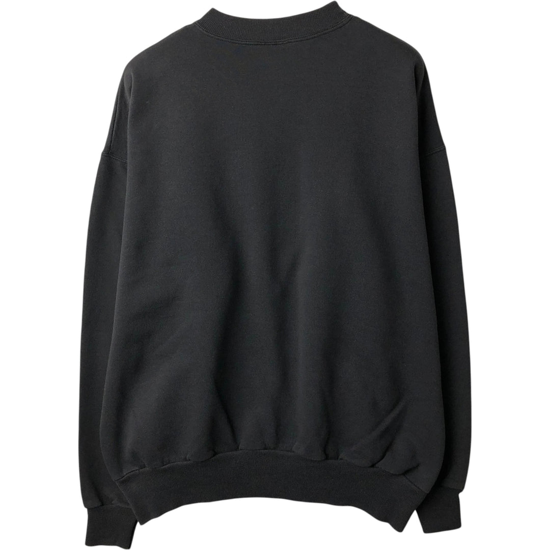 90'S Hanes COMFORTBLEND Triple Print College Sweatshirt, Men's Size L (approx.), Vintage cotton black type Vintage Second Hand
