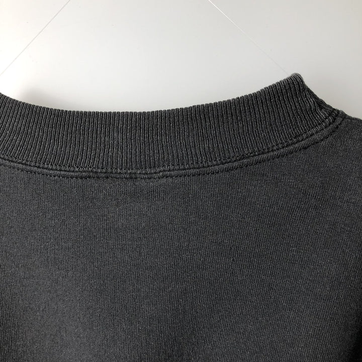 90'S Hanes COMFORTBLEND Triple Print College Sweatshirt, Men's Size L (approx.), Vintage cotton black type Vintage Second Hand