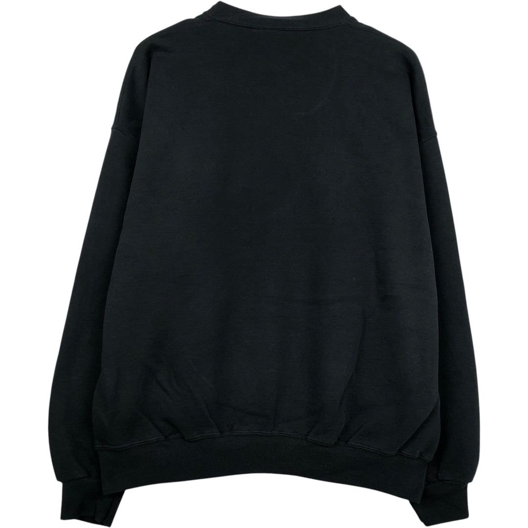 90'S Russell College Sweatshirt, Men's XXL equivalent, Vintage cotton black type Vintage Second Hand