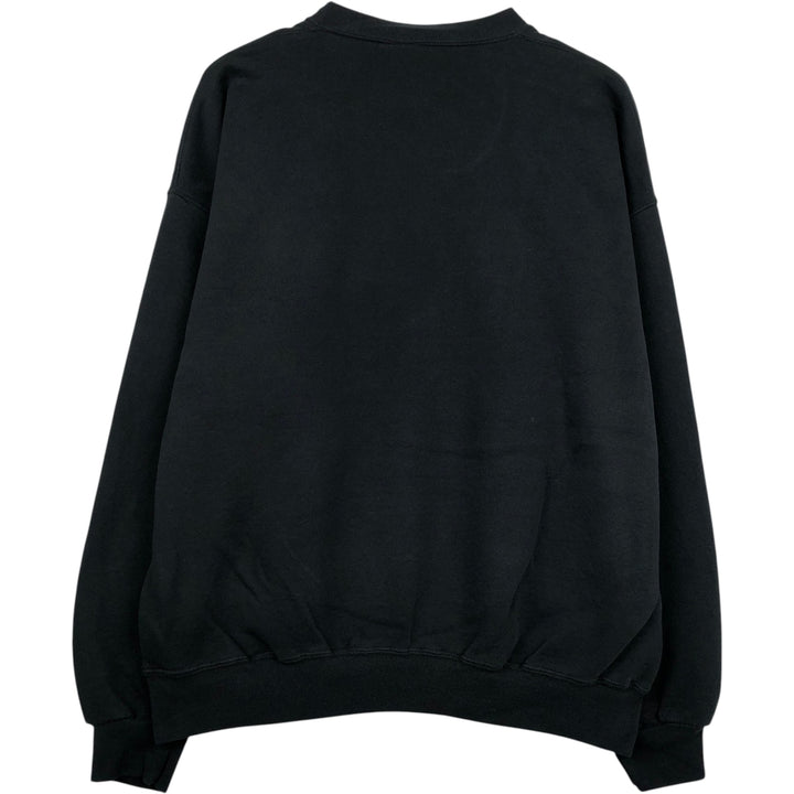 90'S Russell College Sweatshirt, Men's XXL equivalent, Vintage cotton black type Vintage Second Hand