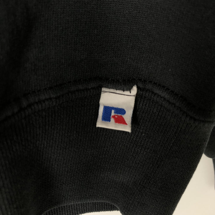 90'S Russell College Sweatshirt, Men's XXL equivalent, Vintage cotton black type Vintage Second Hand
