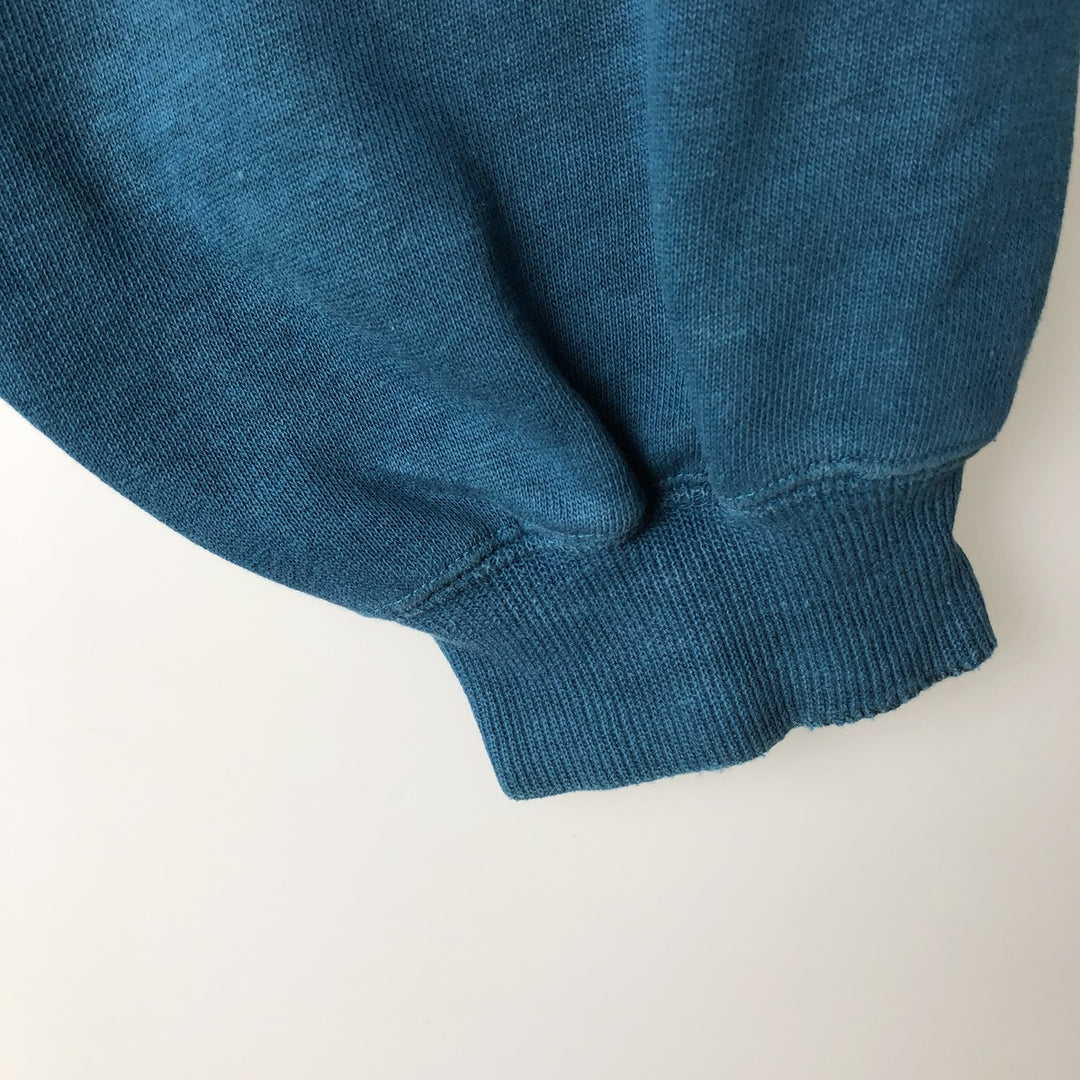 SOS STYLE College Character Sweatshirt, Men's Size L (Equivalent), Vintage cotton green type Vintage Second Hand