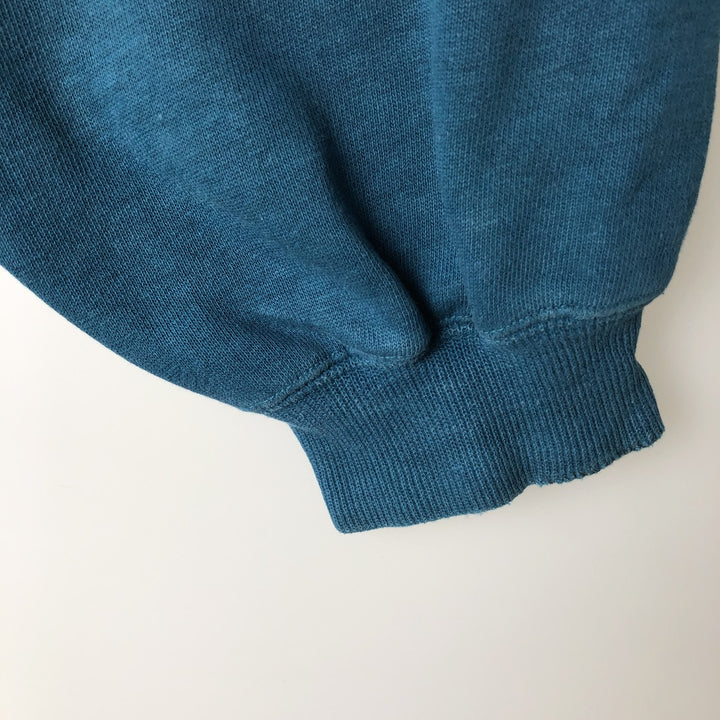 SOS STYLE College Character Sweatshirt, Men's Size L (Equivalent), Vintage cotton green type Vintage Second Hand