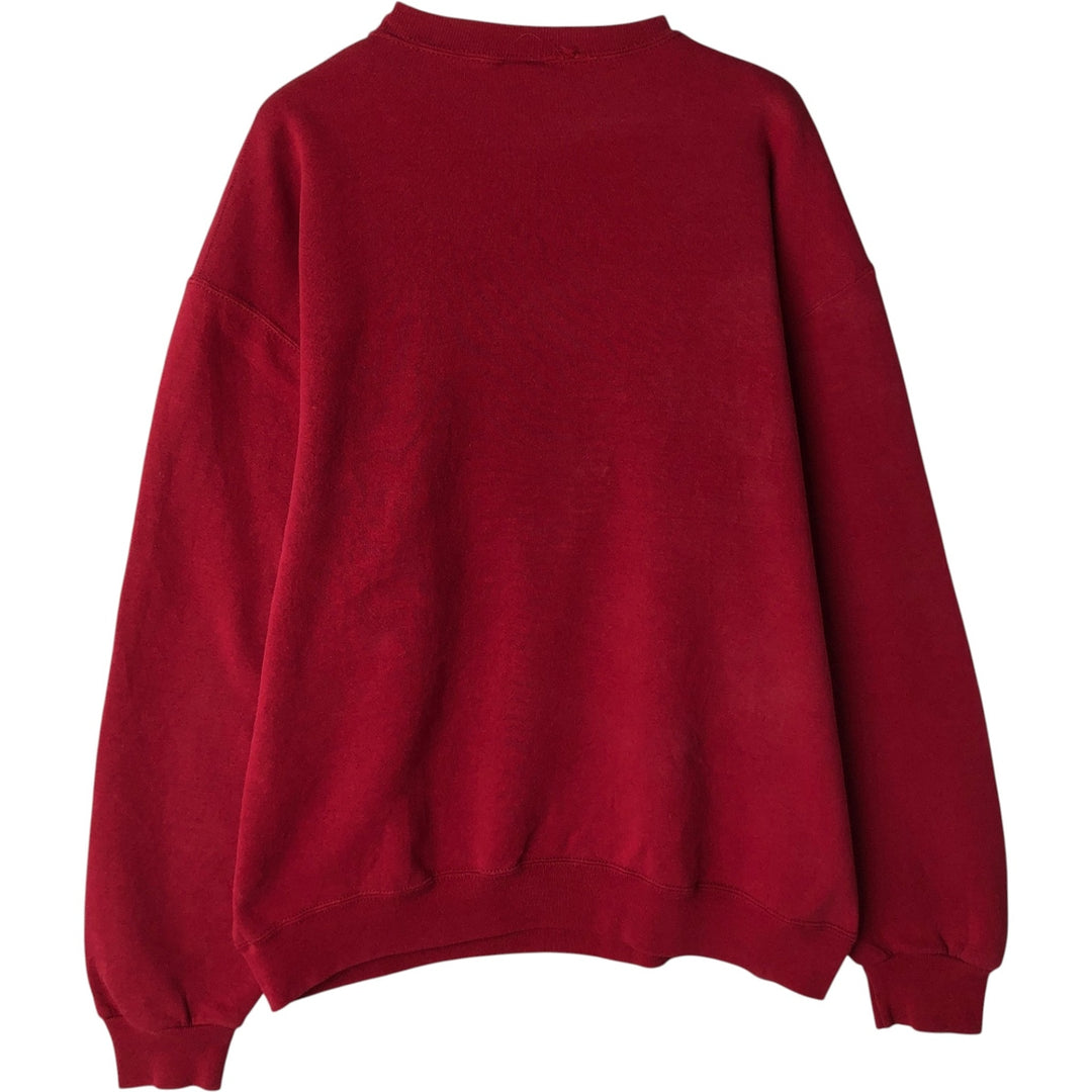 90'S Russell College Sweatshirt, Men's Size L, Vintage cotton red type reddish brown Vintage Second Hand