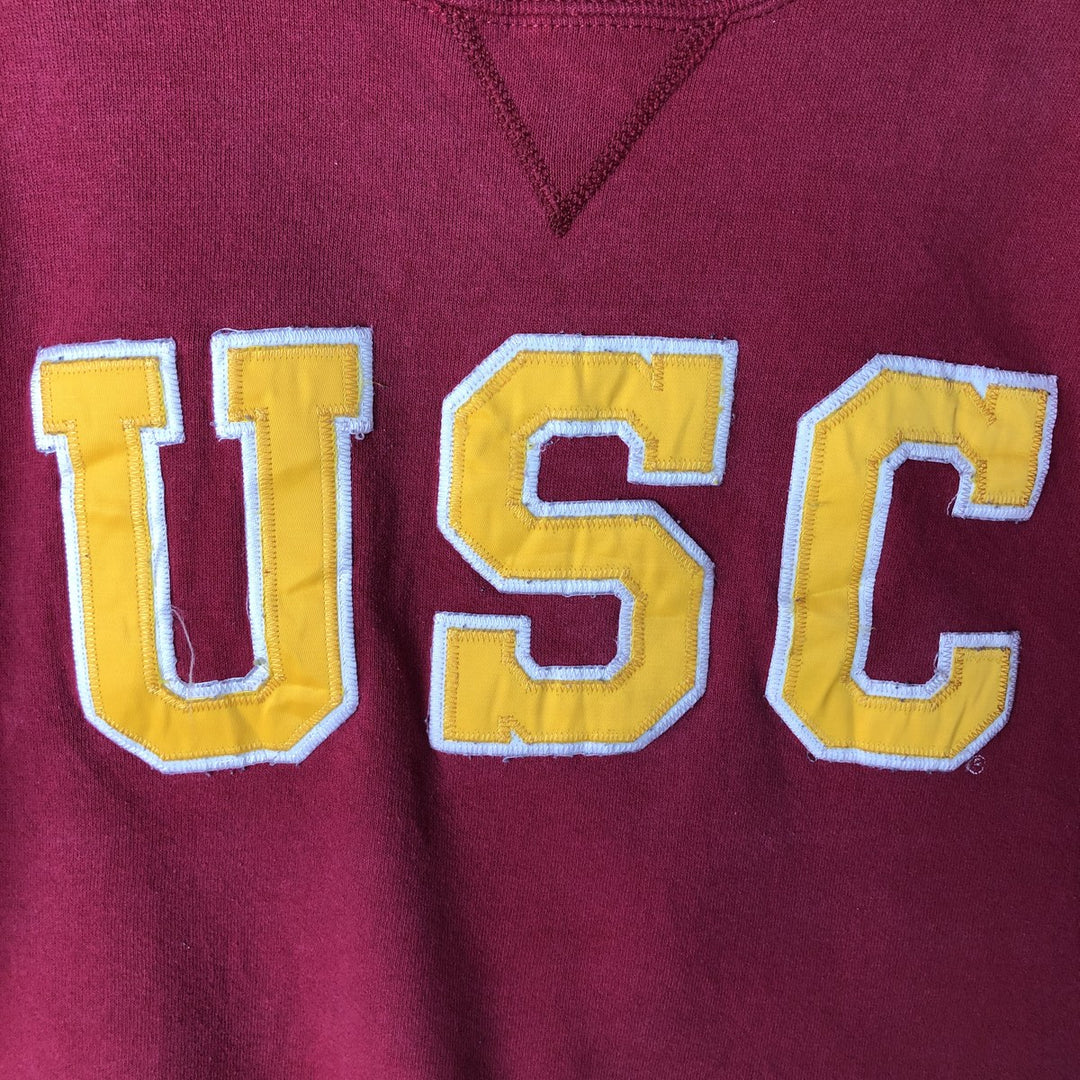 90'S Russell College Sweatshirt, Men's Size L, Vintage cotton red type reddish brown Vintage Second Hand
