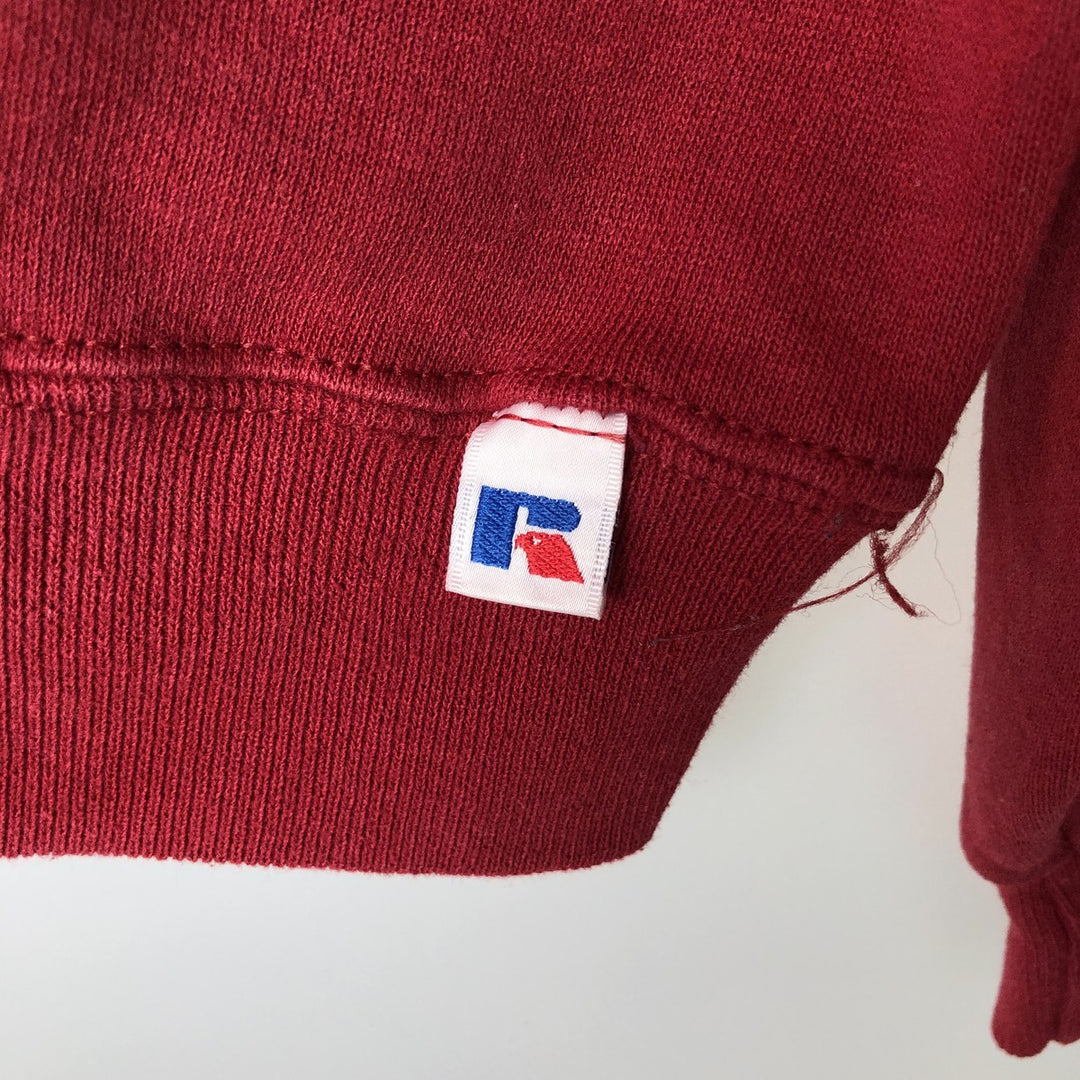 90'S Russell College Sweatshirt, Men's Size L, Vintage cotton red type reddish brown Vintage Second Hand