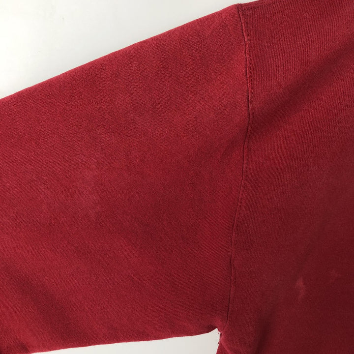 90'S Russell College Sweatshirt, Men's Size L, Vintage cotton red type reddish brown Vintage Second Hand