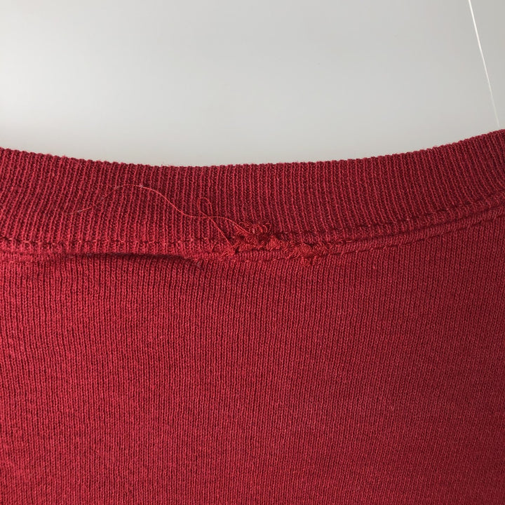 90'S Russell College Sweatshirt, Men's Size L, Vintage cotton red type reddish brown Vintage Second Hand