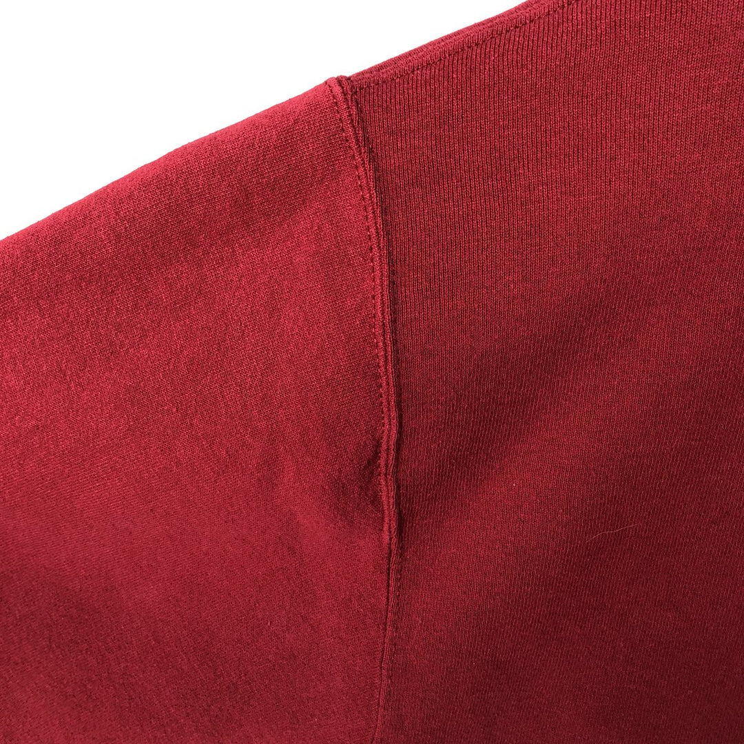 90'S Russell College Sweatshirt, Men's Size L, Vintage cotton red type reddish brown Vintage Second Hand