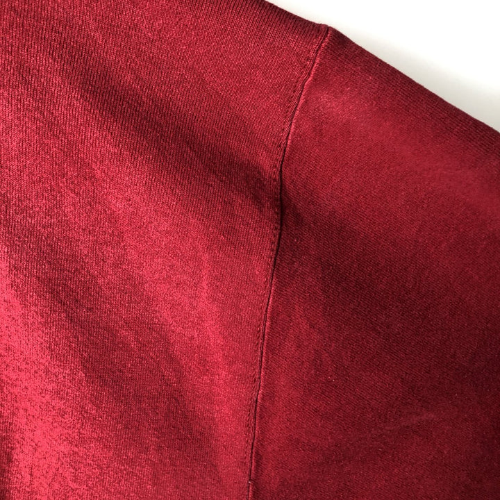 90'S Russell College Sweatshirt, Men's Size L, Vintage cotton red type reddish brown Vintage Second Hand