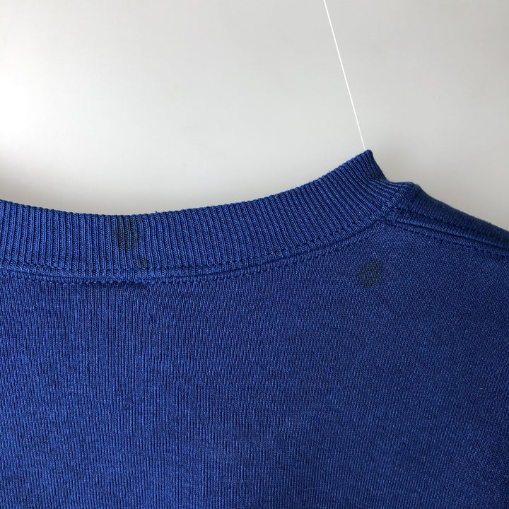 90'S Russell College Sweatshirt, Made in USA, Men's L, Vintage cotton blue type Vintage Second Hand