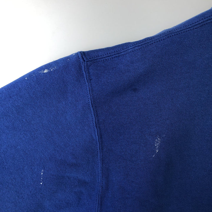 90'S Russell College Sweatshirt, Made in USA, Men's L, Vintage cotton blue type Vintage Second Hand