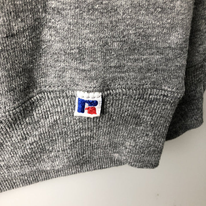 80s-90'S Russell Athletic College Sweatshirt, Made in USA, Men's XXL equivalent, Vintage polyester gray type Vintage Second Hand