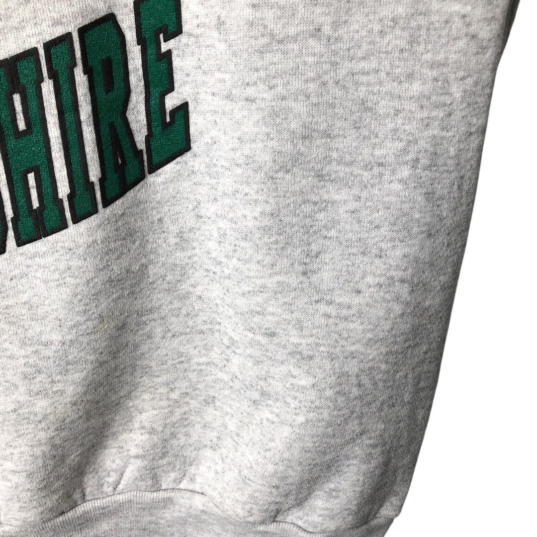 90'S TULTEX Triple Print College Sweatshirt, Made in USA, Men's Size L (Equivalent), Vintage cotton gray type Vintage Second Hand