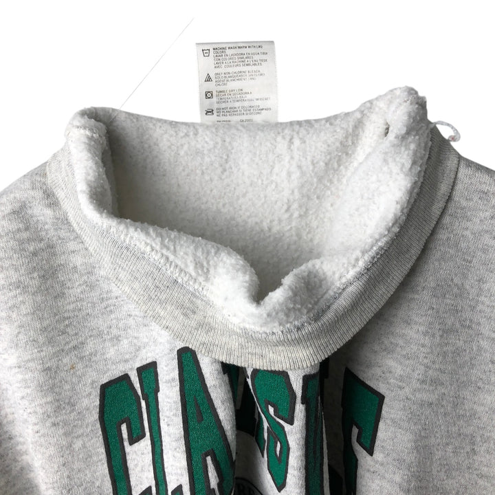 90'S TULTEX Triple Print College Sweatshirt, Made in USA, Men's Size L (Equivalent), Vintage cotton gray type Vintage Second Hand