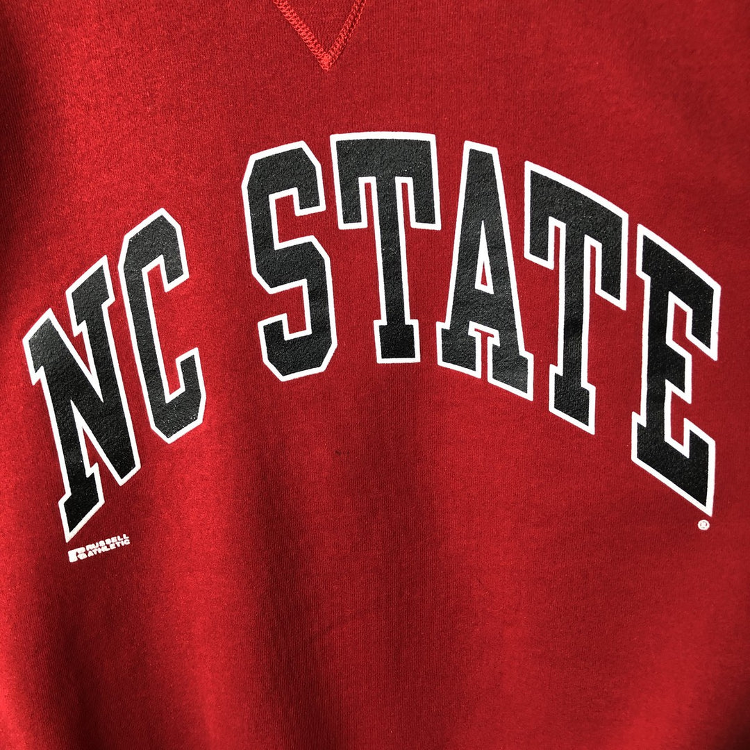 Vintage 90'S Russell ATHLETIC college sweatshirt, made in the USA, size L, men's cotton red type Vintage Second Hand
