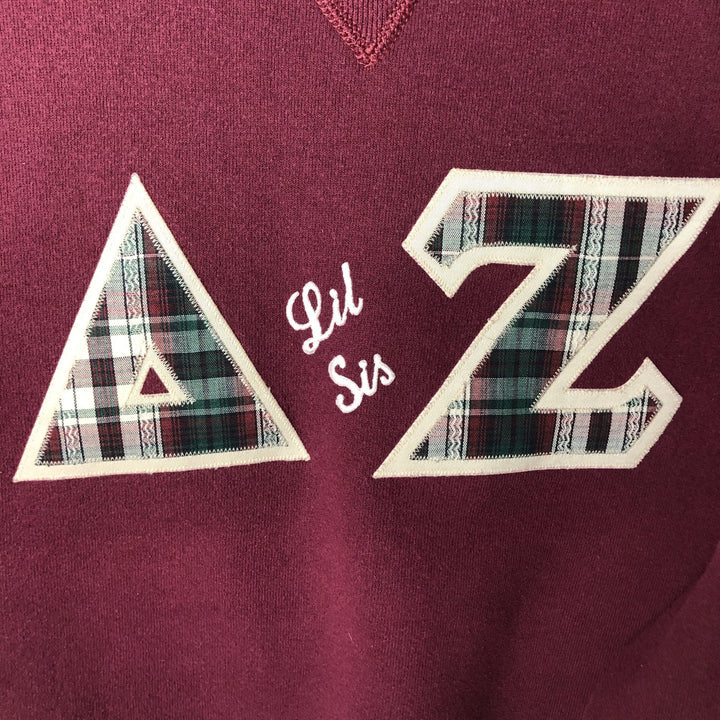 90'S Russell College Sweatshirt, Made in USA, Men's L, Vintage cotton burgundy type Vintage Second Hand