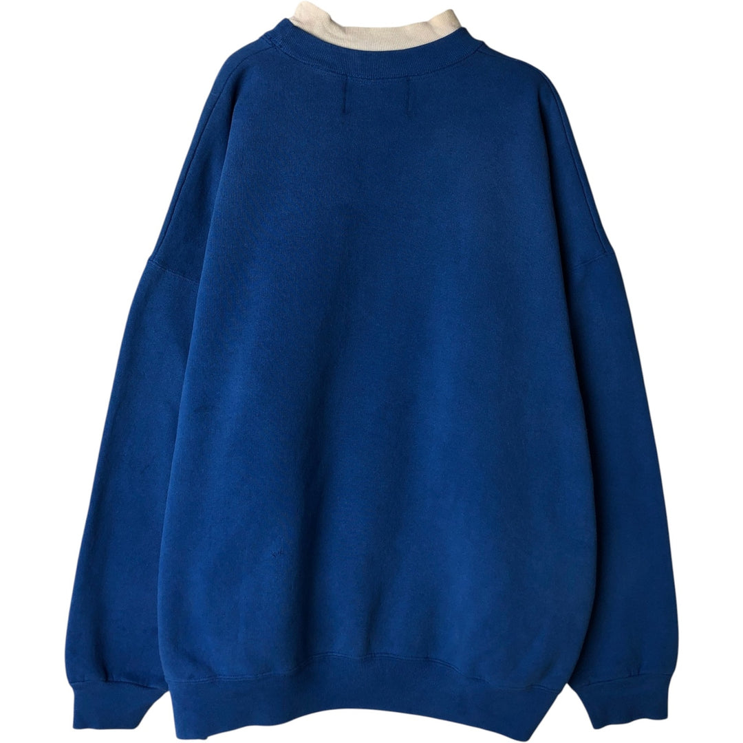 90'S DODGER College Character Sweatshirt, Made in USA, Men's XXL equivalent, Vintage cotton blue type Vintage Second Hand