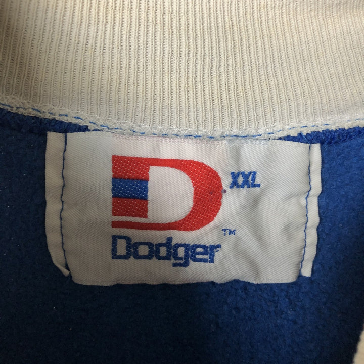 90'S DODGER College Character Sweatshirt, Made in USA, Men's XXL equivalent, Vintage cotton blue type Vintage Second Hand