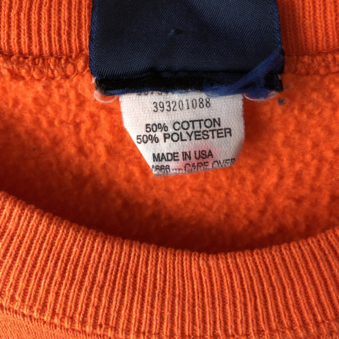 90'S Jansport College Sweatshirt, Made in USA, Men's M, Vintage cotton orange type Vintage Second Hand