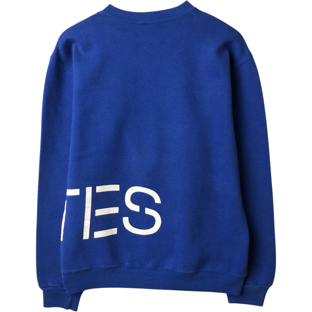 90'S Russell College Sweatshirt, Made in USA, Men's M, Vintage polyester blue type Vintage Second Hand