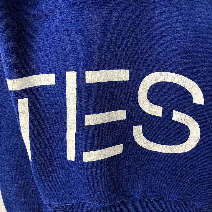 90'S Russell College Sweatshirt, Made in USA, Men's M, Vintage polyester blue type Vintage Second Hand
