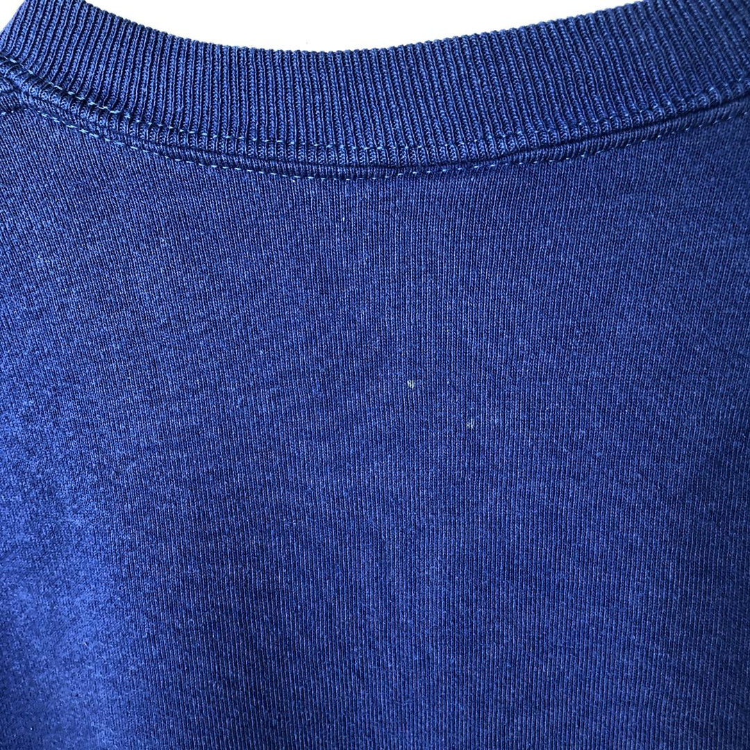90'S Russell College Sweatshirt, Made in USA, Men's M, Vintage polyester blue type Vintage Second Hand