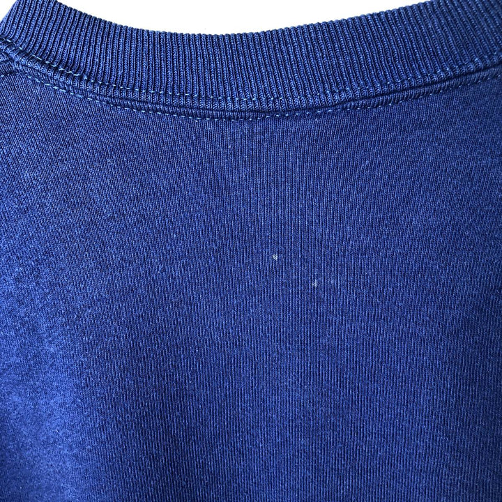 90'S Russell College Sweatshirt, Made in USA, Men's M, Vintage polyester blue type Vintage Second Hand