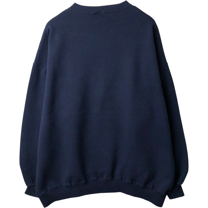 90'S Russell College Sweatshirt, Made in USA, Men's Size XXXL (approx.), Vintage cotton navy blue type Vintage Second Hand
