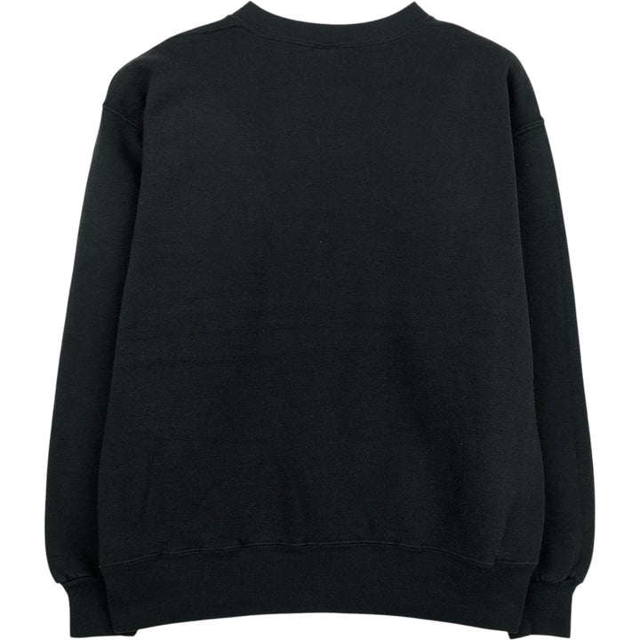 90'S Russell College Sweatshirt, Made in USA, Men's L, Vintage cotton black type Vintage Second Hand