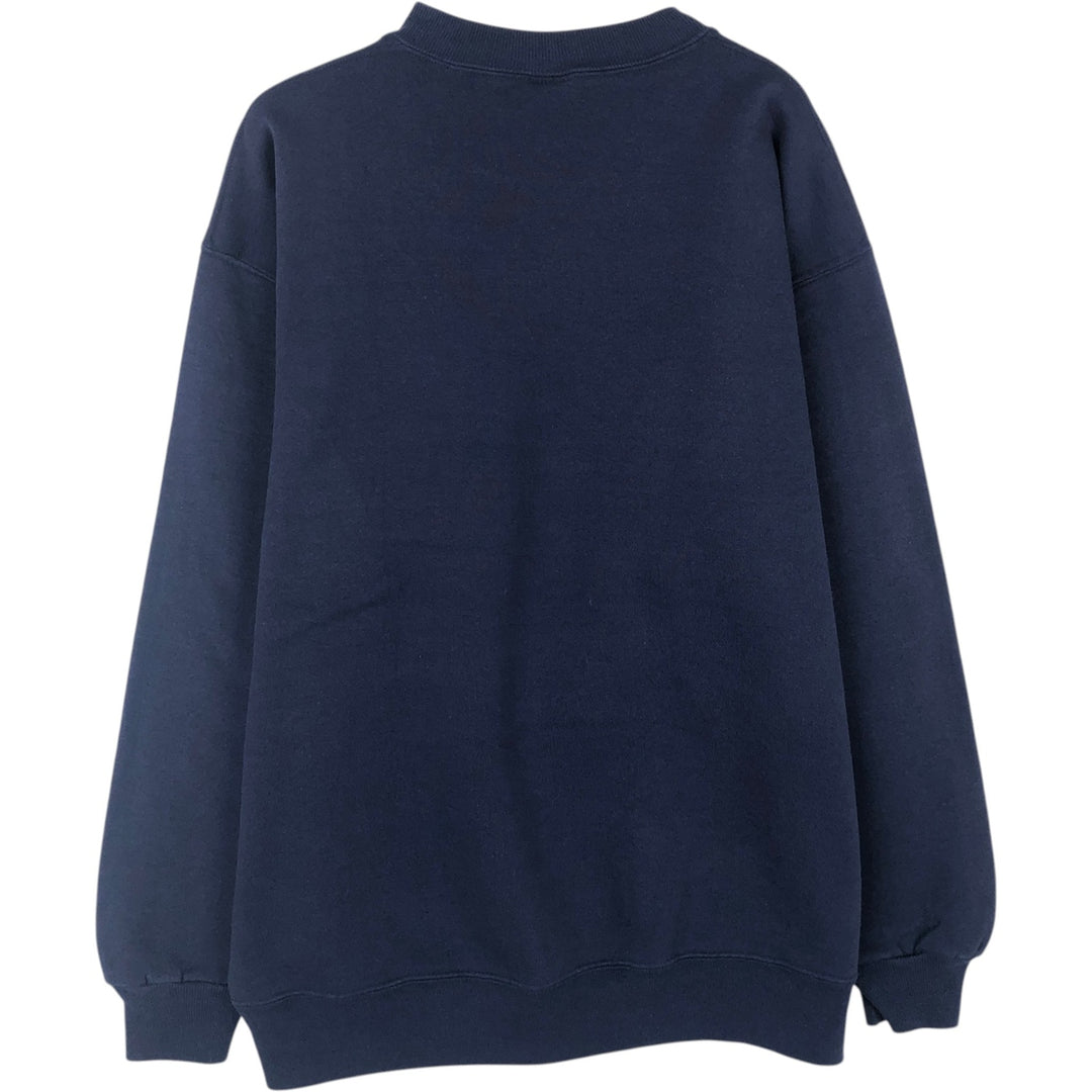 90'S Russell College Sweatshirt, Made in USA, Men's XL, Vintage cotton navy blue type Vintage Second Hand