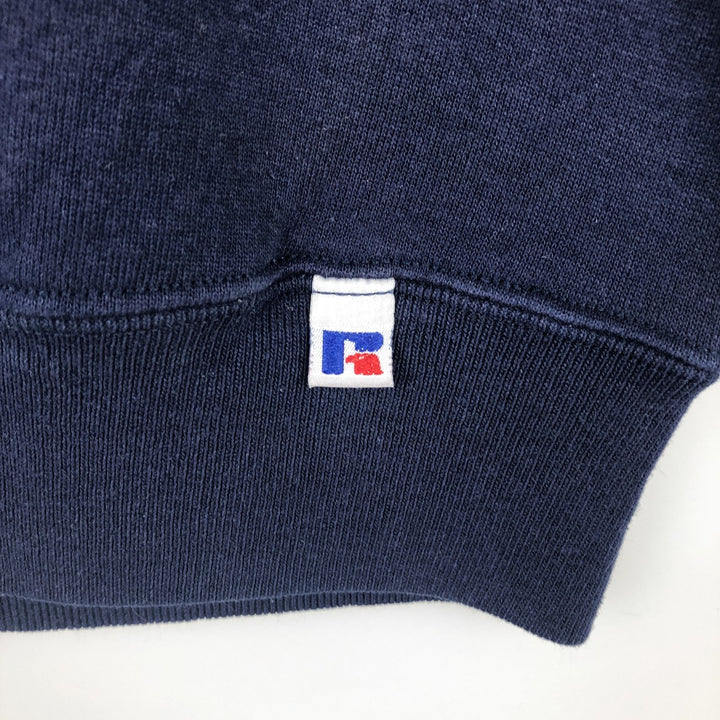 90'S Russell College Sweatshirt, Made in USA, Men's XL, Vintage cotton navy blue type Vintage Second Hand