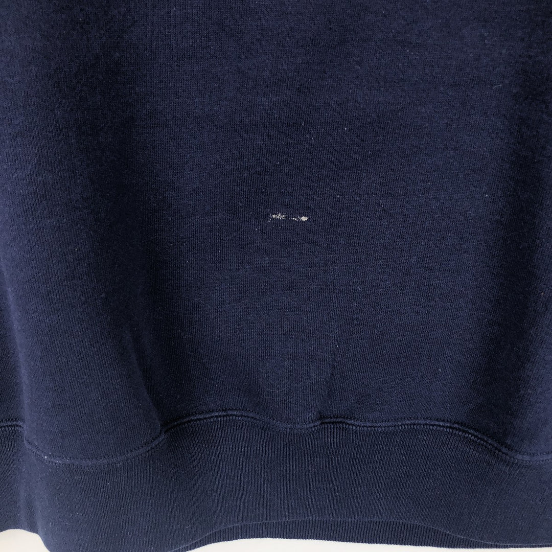 90'S Russell College Sweatshirt, Made in USA, Men's XL, Vintage cotton navy blue type Vintage Second Hand
