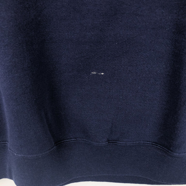 90'S Russell College Sweatshirt, Made in USA, Men's XL, Vintage cotton navy blue type Vintage Second Hand